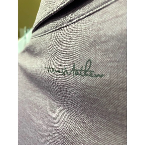 Travis Matthew Mens Shirt Large Purple Stripe Polo Short Sleeve - Picture 6 of 12